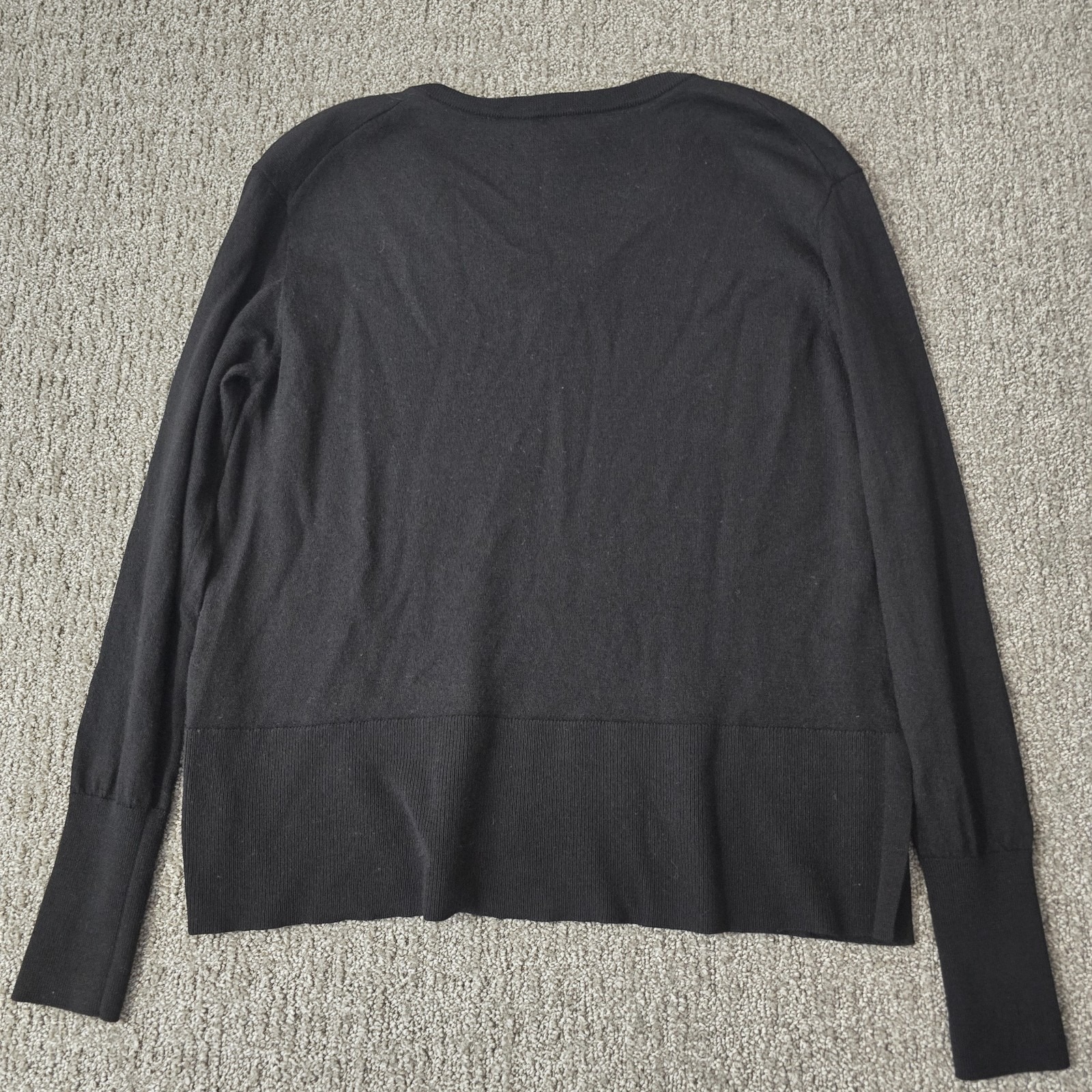 Lesley Evers Aldina Tee Black Sweater Size Xl Nwt Flawed — image 6 of 7